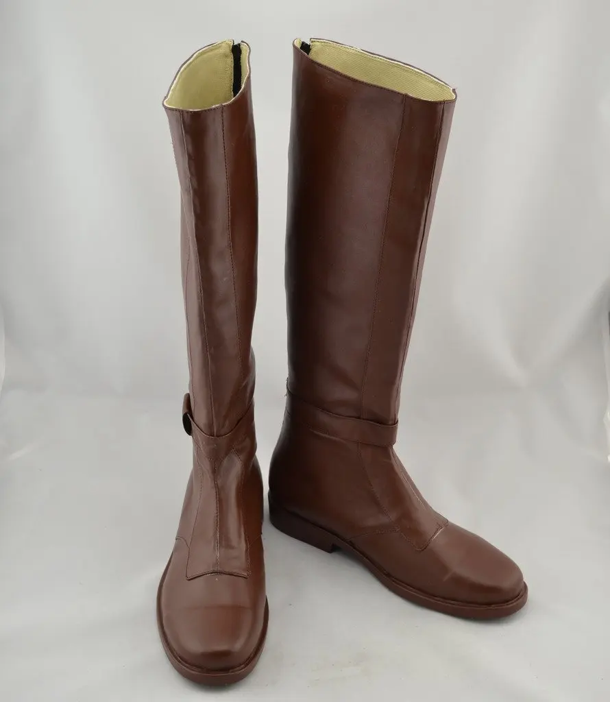 Кожаные ботинки для косплея Оби-Вана Кеноби из Звездных Войн джедаев Обувь