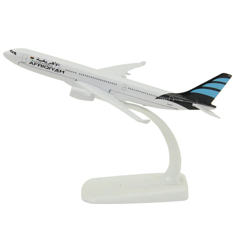 

16cm A330 Airbus Airplane Model Libyan Aviation Alloy Airliner Static Gift Decoration Simulate Aircraft Model Toys for Children