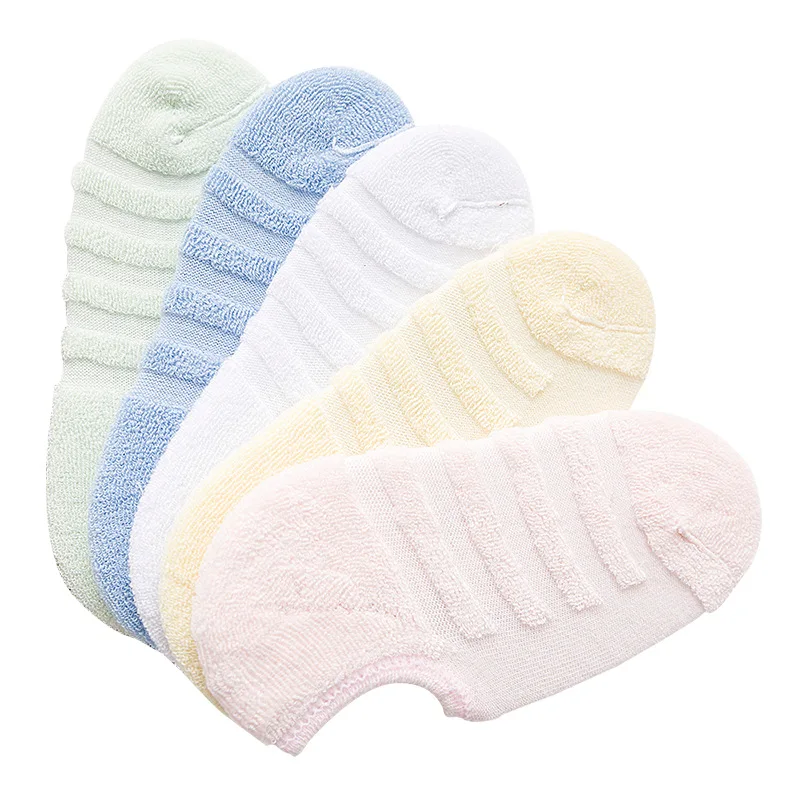 2 пары женские короткие бархатные хлопковые носки-башмачки массажные толстые