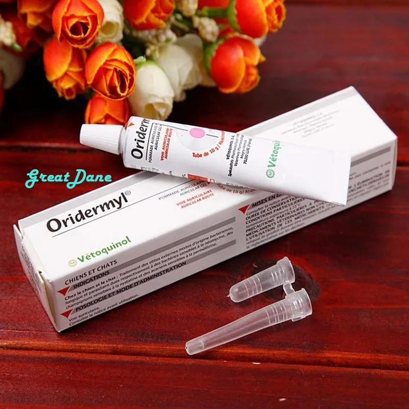 

Vetoquinol Oridermyl 10g Pet Dog Cat Ear Otitis Ear Mite Ear Smelly Ear Itching Ear Wash Ear Drops