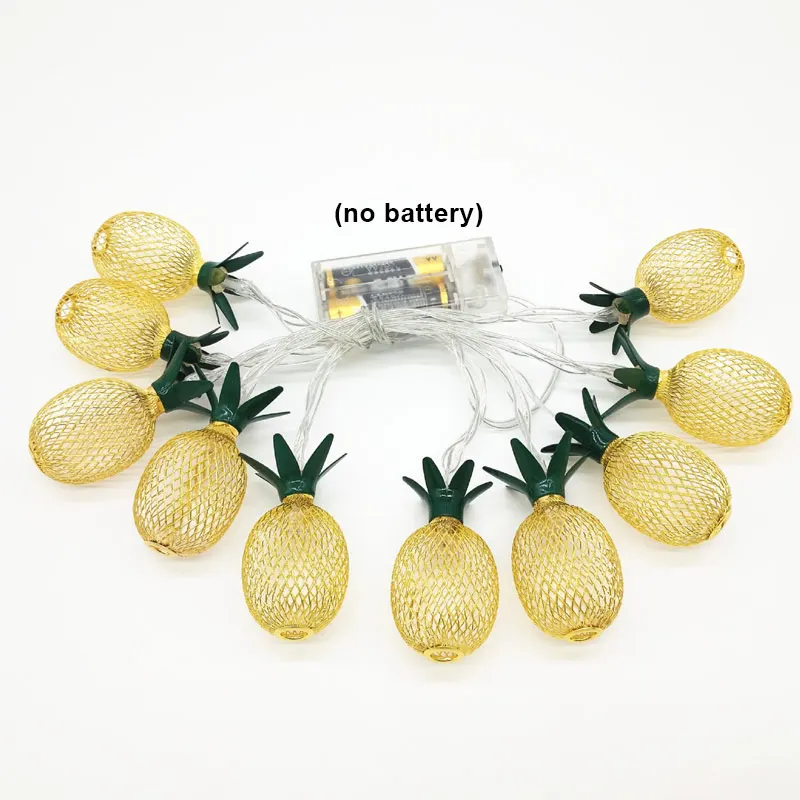 Экономичный светодиодный светильник гирлянда в форме ананаса для комнаты сада