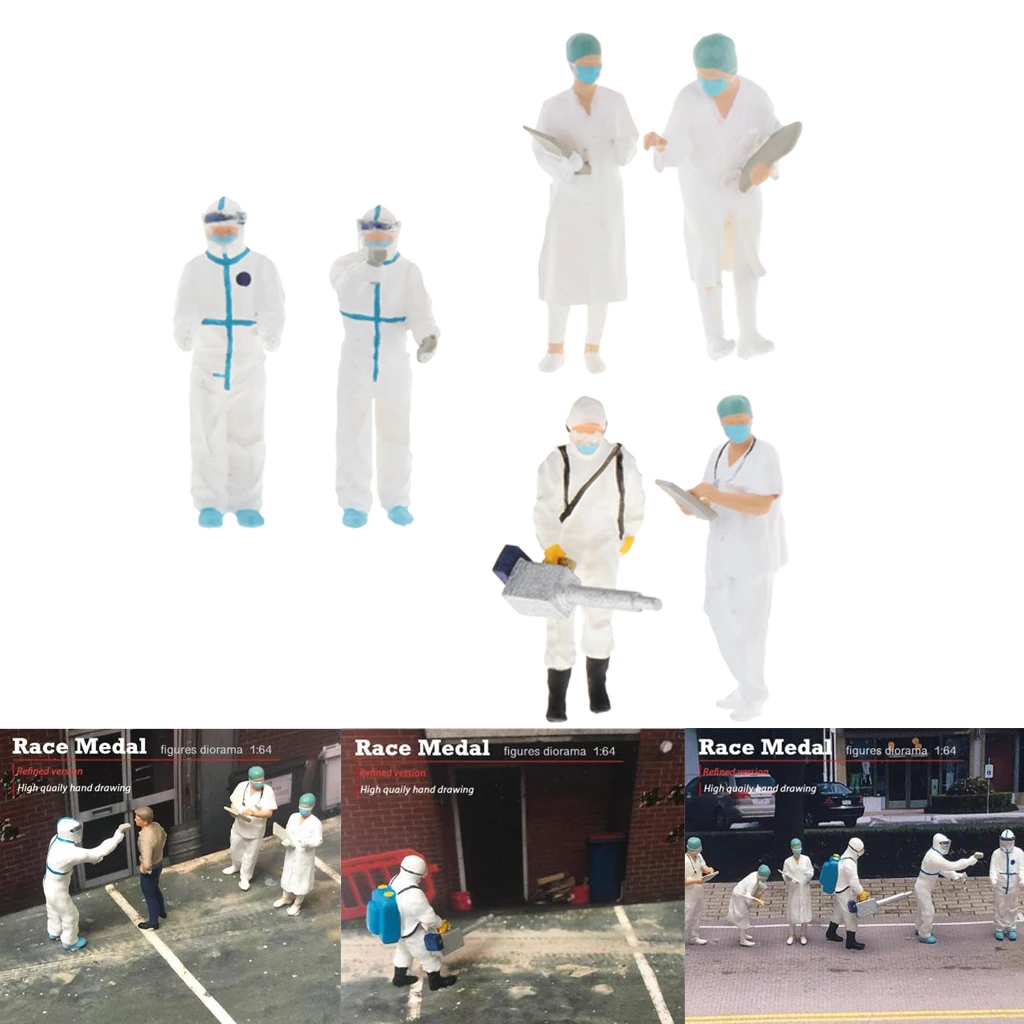

2x 1/64 Scale Miniature Doctors People Table Scenario Group Accessories