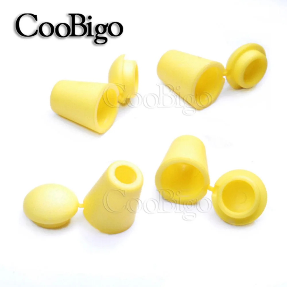 25 шт. красочные концы шнура стопор колокольчика с крышкой пластиковый