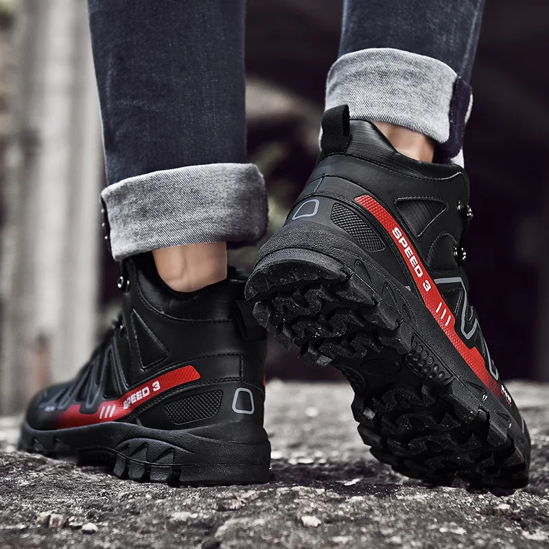 Sports Shoes New Winter Increased Antiskid Running Fashion Mountaineering Large Size Men's | Обувь