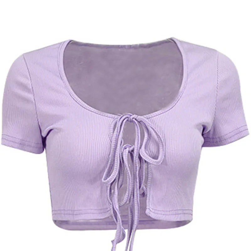 

Women 2-Piece Outfit Set Cozy Sport Fitness Set Solid Color Round Neck Crop Short Sleeve Top Short jogging High Waist Pants Set