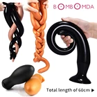 Анальная пробка, силиконовый фаллоимитатор сверхдлинной дилдо большой 60 см, эротическая секс-игрушка для женщин и мужчин, Анальный Расширитель анальной пробки