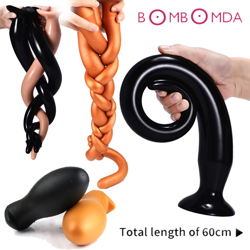 60cm Super Long Dildo Huge Silicone Anal Butt Plug Erotic Adult Sex Toy For Women Men Anus Dilator Expander | Красота и здоровье