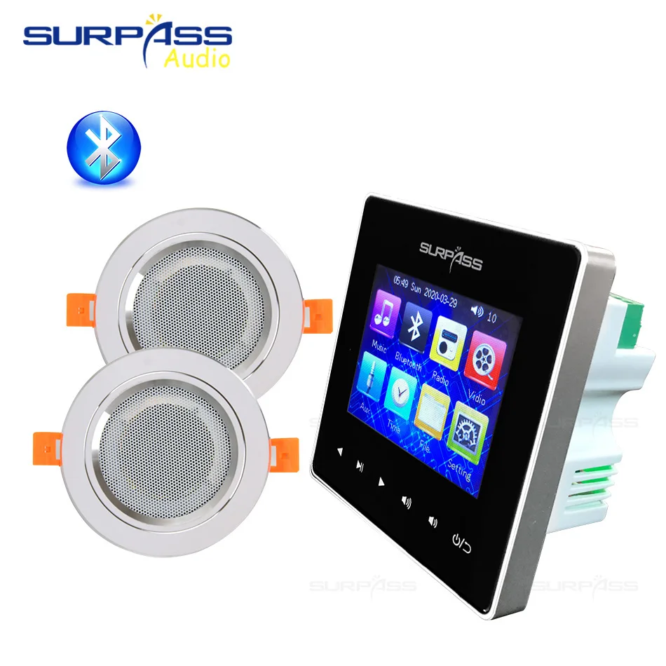 Домашняя фоновая музыкальная система настенный усилитель 3-дюймовый потолочный