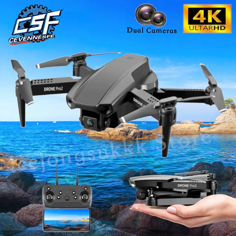 Дрон E99 PRO2 складной с двойной камерой 4K HD Wi-Fi FPV | Игрушки и хобби