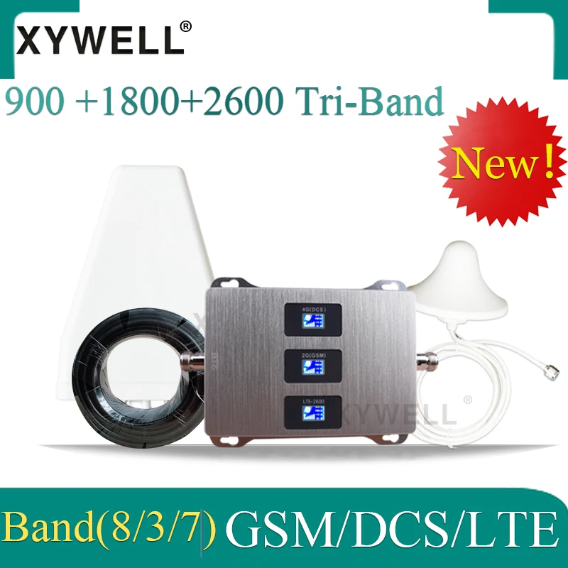 Новинка! Российский усилитель 4G сигнала 900 1800 2600 GSM DCS LTE 2G 3G трехдиапазонный