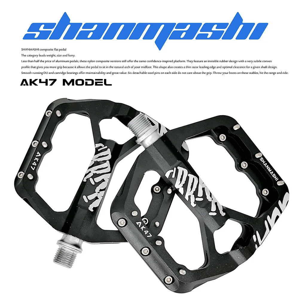 

Ultralight Mountain Bike Pedal Anodizing CNC Aluminum Alloy Non-slip Flat Foot Sealed Bearing Downhill Mtb Bicycle Pedals