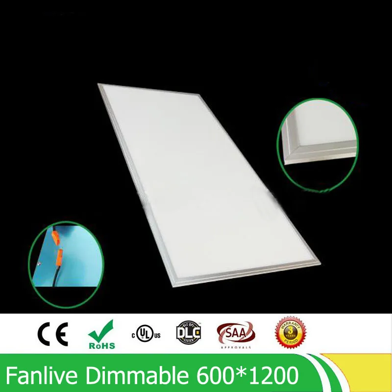 

72W 600*1200MM Dimmable Led Panel Light ,high Quality Super Bright Led Panel Lamp SMD2835 Office/Home/Hotel Lighting