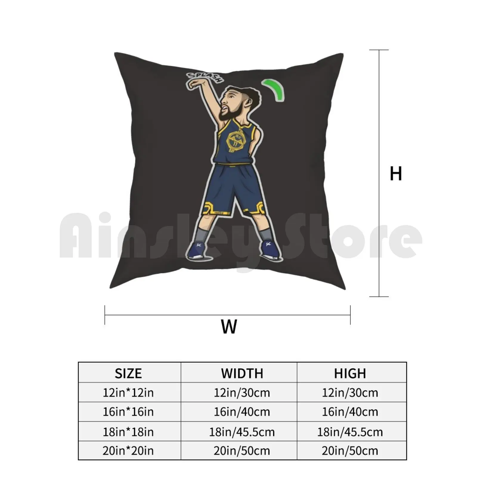Klay Томпсон мультяшный стиль Подушка Чехол с принтом домашняя мягкая подушка