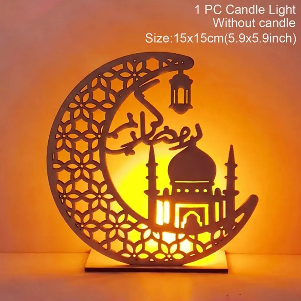 

DIY Wooden Pendant Eid Mubarak Ramadan Home Decoration Muslim Islamic Festival Party Decorative Ornament Craft Pendant