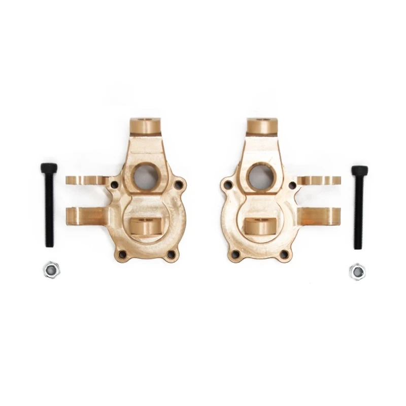 

2Pcs Brass Front Portal Drive Housing Steering Knuckles for YK4102 YK4103 YK4082 YiKong RC Crawler Upgrade Parts