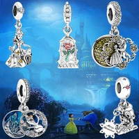 2021 new 100 925 sterling silver rose mouse beauty charm fashion gift beads diy for original pandora bracelet jewelry for women