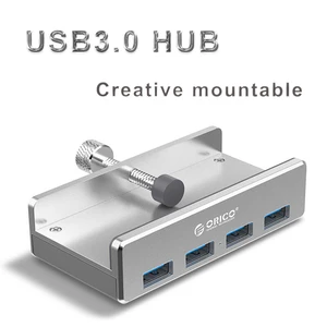 USB 3.0 втулка для монитора, Настольная Расширенная 4-портовая алюминиевая внешняя связь, поддержка зарядки, передача данных 5 Гбитс, USB-разъем