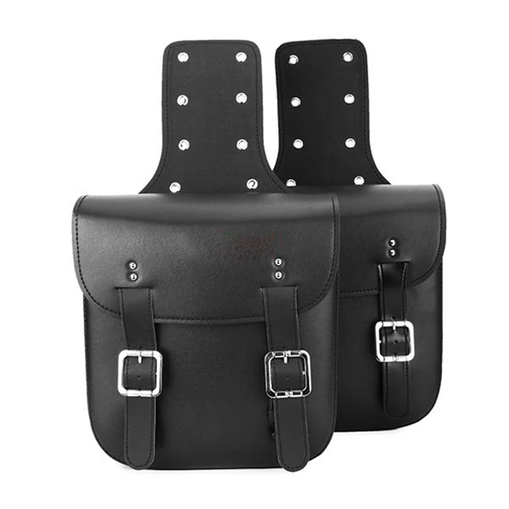 

New Motorcycle PU Leather Saddle Bag Motorcycle Large Capacity Luggage Electric Bike Riding Shop Tool Bags