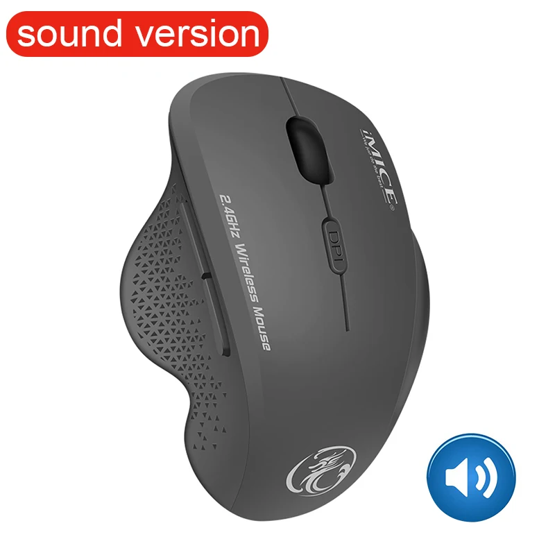 IMice, беспроводная мышь, 4 кнопки, 2000 dpi, Mause, 2,4G, оптическая USB Бесшумная мышь, эргономичные мыши, беспроводная мышь для ноутбука, компьютера, компьютера - Цвет: new Gray sound