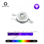 Светодиодные лампы высокой мощности, 3 Вт, 5 шт., Ультрафиолетовый светодиодный чип 360 нм, 365 нм, 370 нм, 380 нм, 390 нм, 395 нм, 400 нм, 405 нм, 430 нм ди