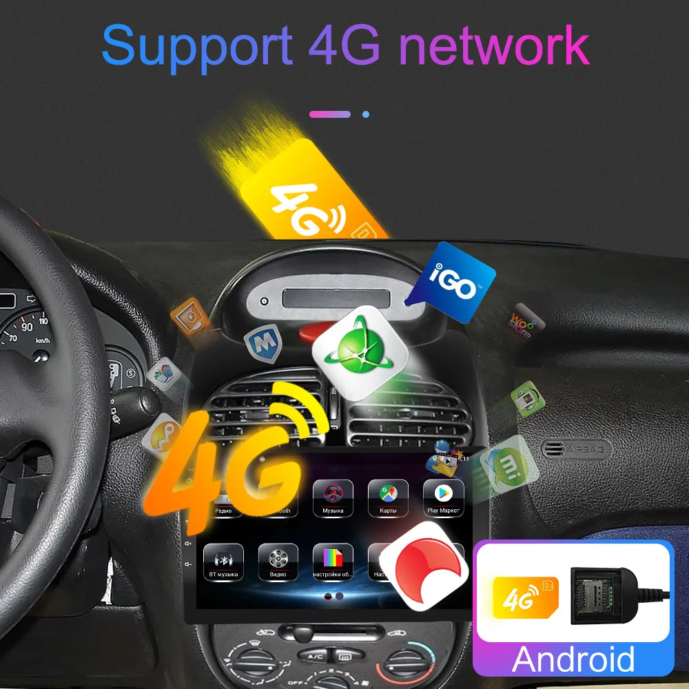 Мультимедийный плеер для Peugeot 206 2000 2016 2 Гб ОЗУ 9 дюймов Android 8 1 радио навигация