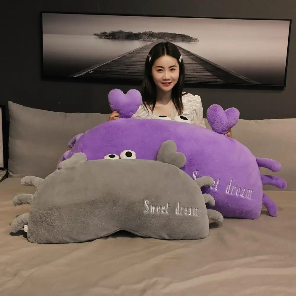 

Подушка плюшевая в виде краба, 80-120 см