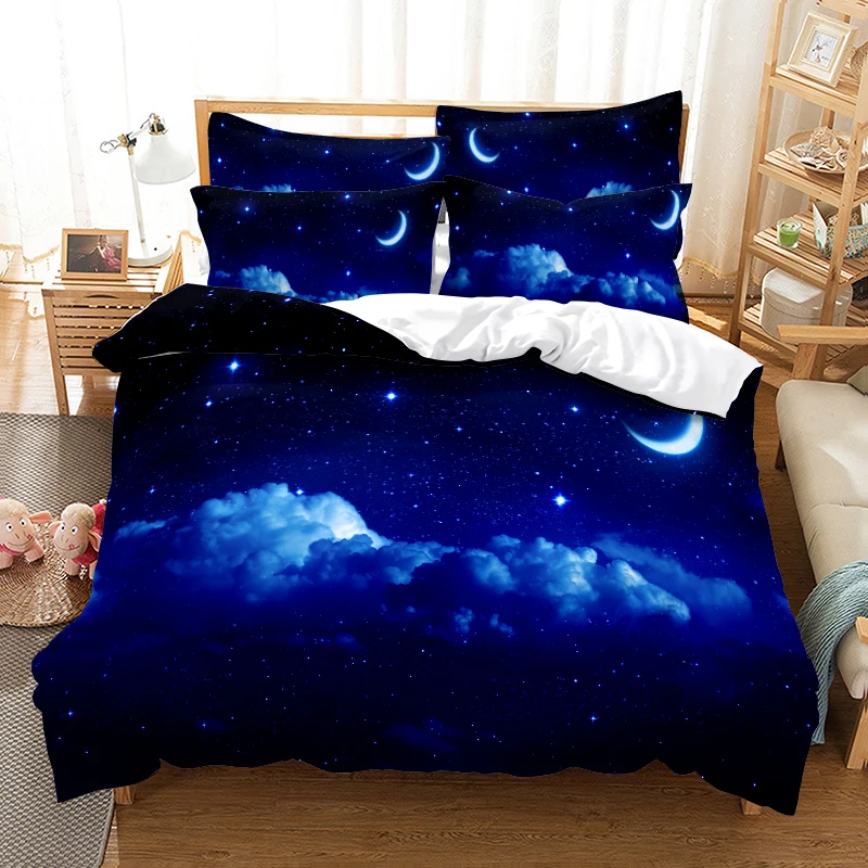 

Starry Sky And Galaxy Bedding Set Duvet Cover Set 3d Bedding Digital Printing Bed Linen Queen Size Bedding Set Fashion Design