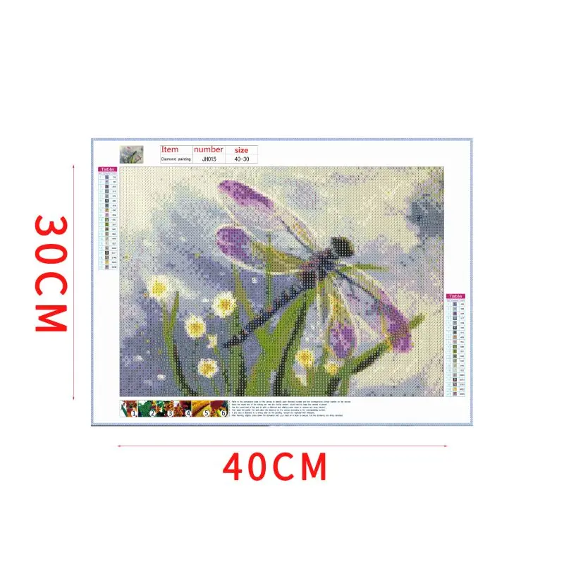 Стрекоза DIY 5D полная дрель алмазная живопись вышивка крестиком набор кристалл |