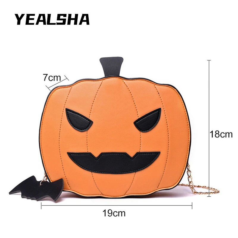 

Halloween Pumpkin Bag Christmas Fashion Funny Chain Shoulder Messenger Small Bag Ladies Wallet