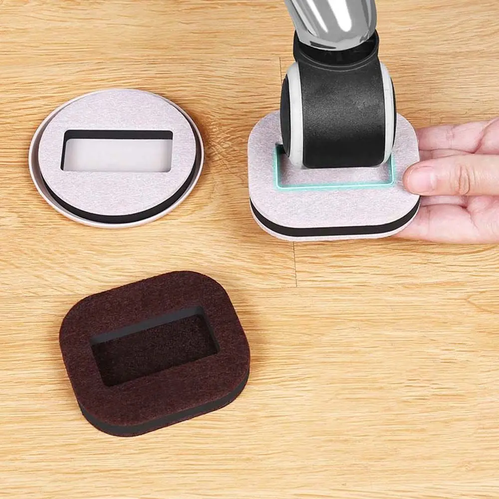 5pcs Felt Pad Self-Adhesive For hardwood Floor Furniture Caster Cup Chair Fitting Protector Wheels Stopper | Мебель