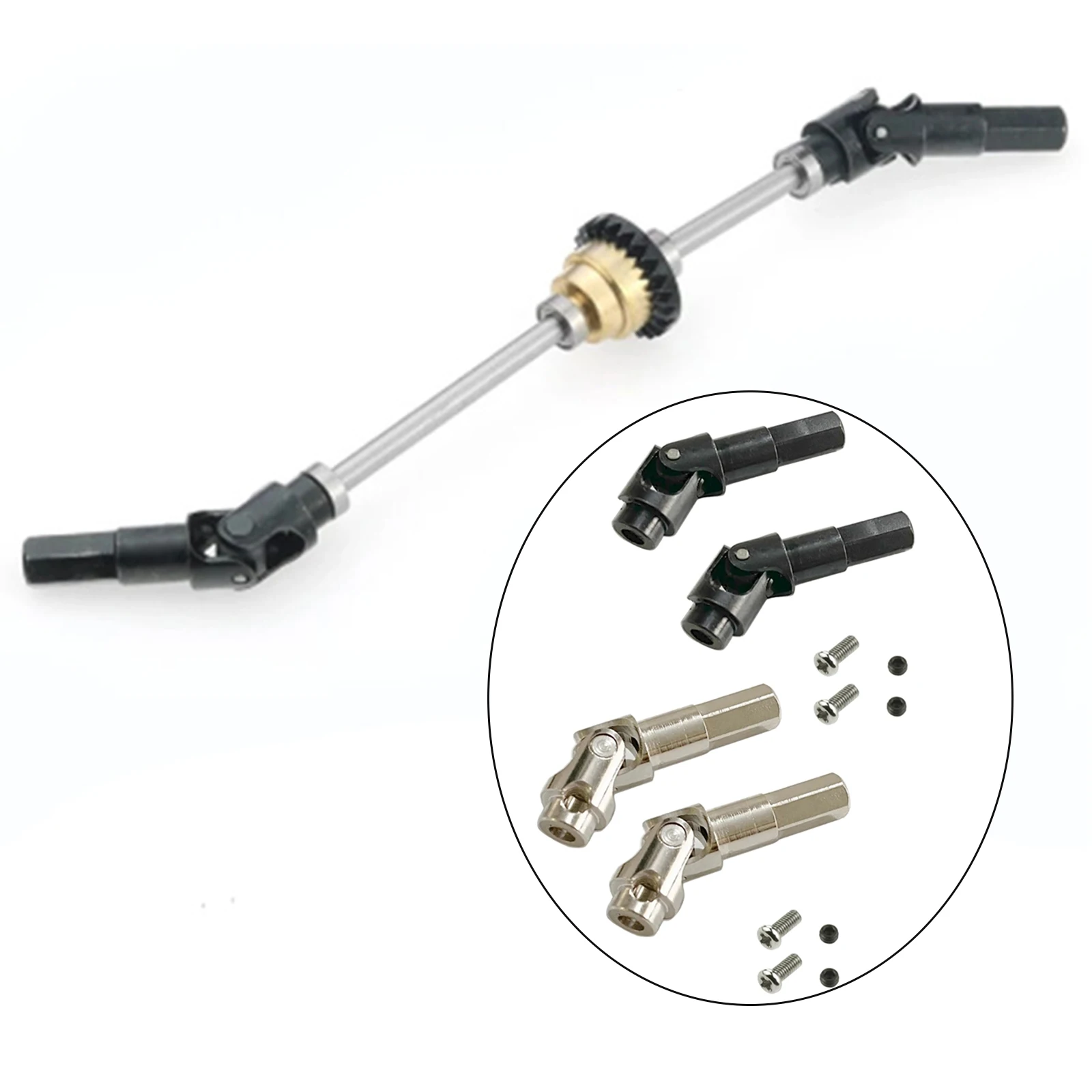 

2Pieces RC Car Front Drive Shaft for WPL C14 C24 C34 C44 RC Car Replacement