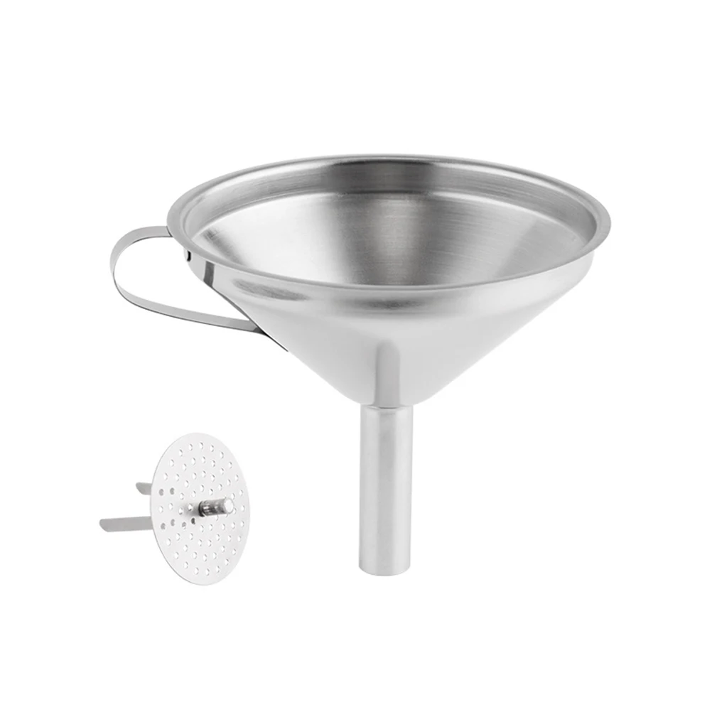 10.5cm Strainer Filtering Funnel Stainless Steel Wall-mounted No Magnetic Thickening Oil Silver | Дом и сад