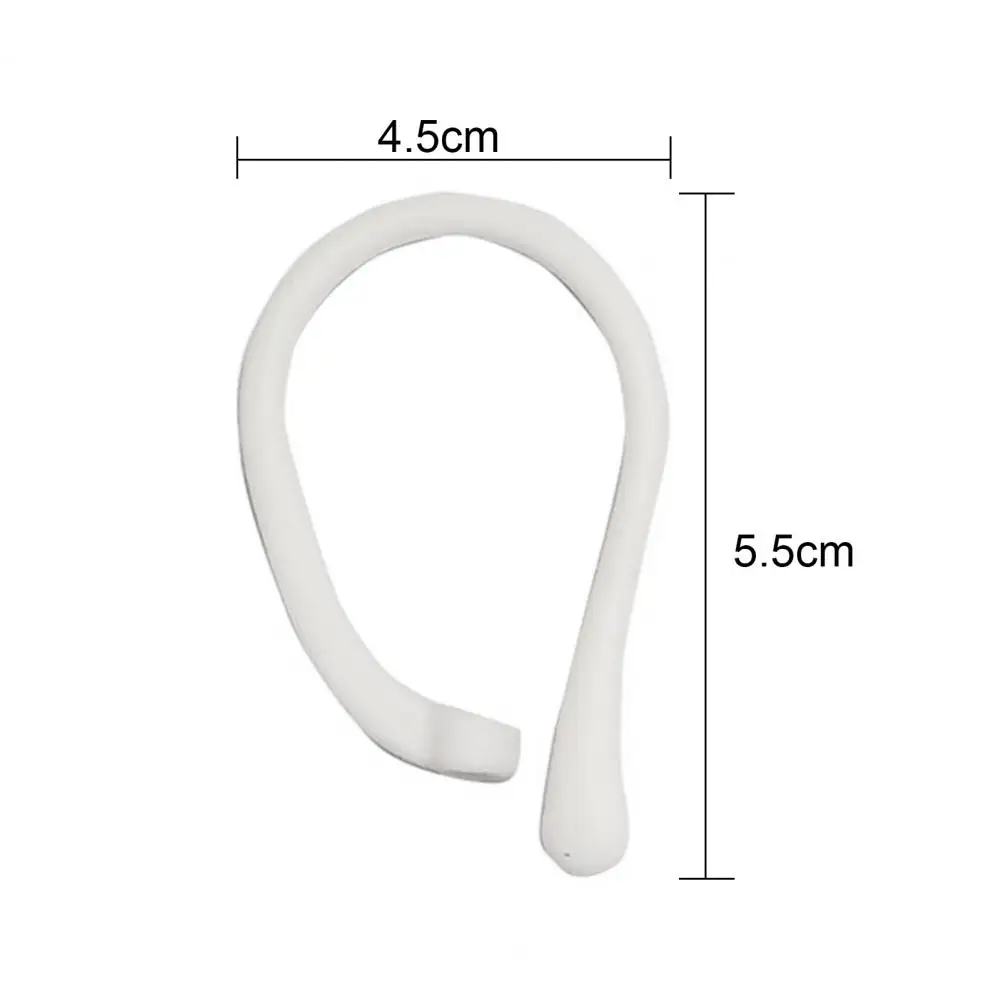 

1Pair Ear Hooks Corrosion Resistant Comfortable Silicone Wireless Mini Ear Hooks for Airpods 1/2/Pro