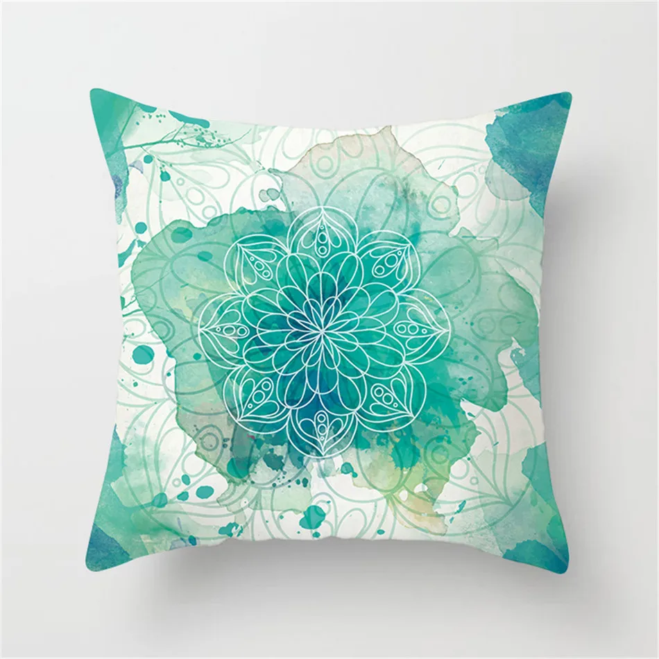 Чехол на подушку Fuwatacchi в этническом стиле цветной чехол с рисунком мандалы и