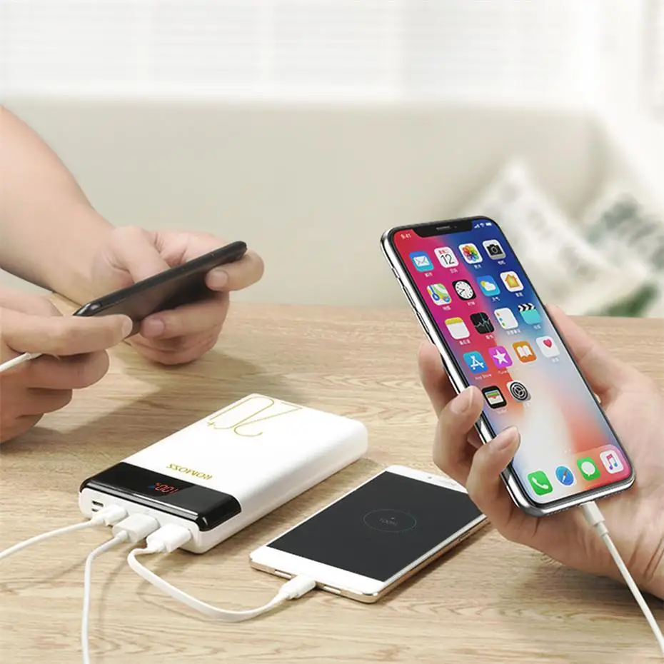 20000 мАч ROMOSS LT20 Pro power Bank портативный внешний аккумулятор с QC Двусторонняя Быстрая зарядка портативное зарядное устройство для телефонов планшетов