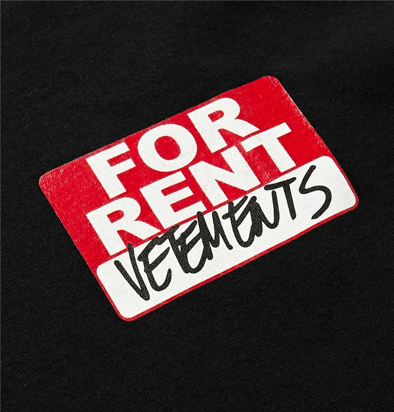 2020ss Vetements футболка для мужчин и женщин большие размеры повседневные красные