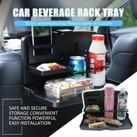 car drink holder folding car cup holder bracket for food auto back rear seat table cup phone holder car storage box universal
