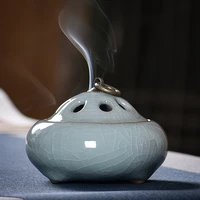 sandalwood handmade incense burner agarwood ceramic chinese smoke fountain incense burner bedroom encensoir home decor dg50ib