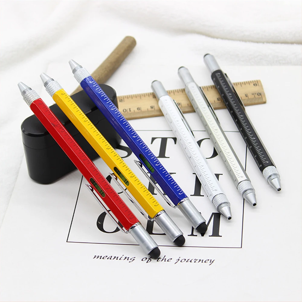Металлический шестигранный длинный инструментальный ручка-ручка Многофункциональный шариковый ручка Масляный отвертка Шкала Пинги.