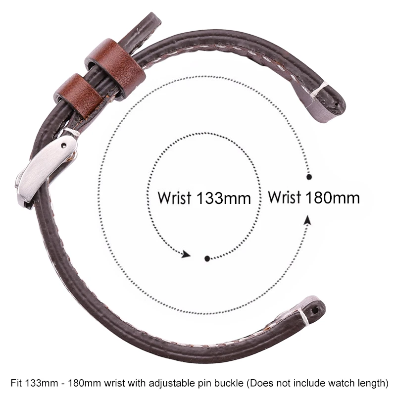 Ремешки для наручных часов ремешок из натуральной воловьей кожи 7 цветов женщин и