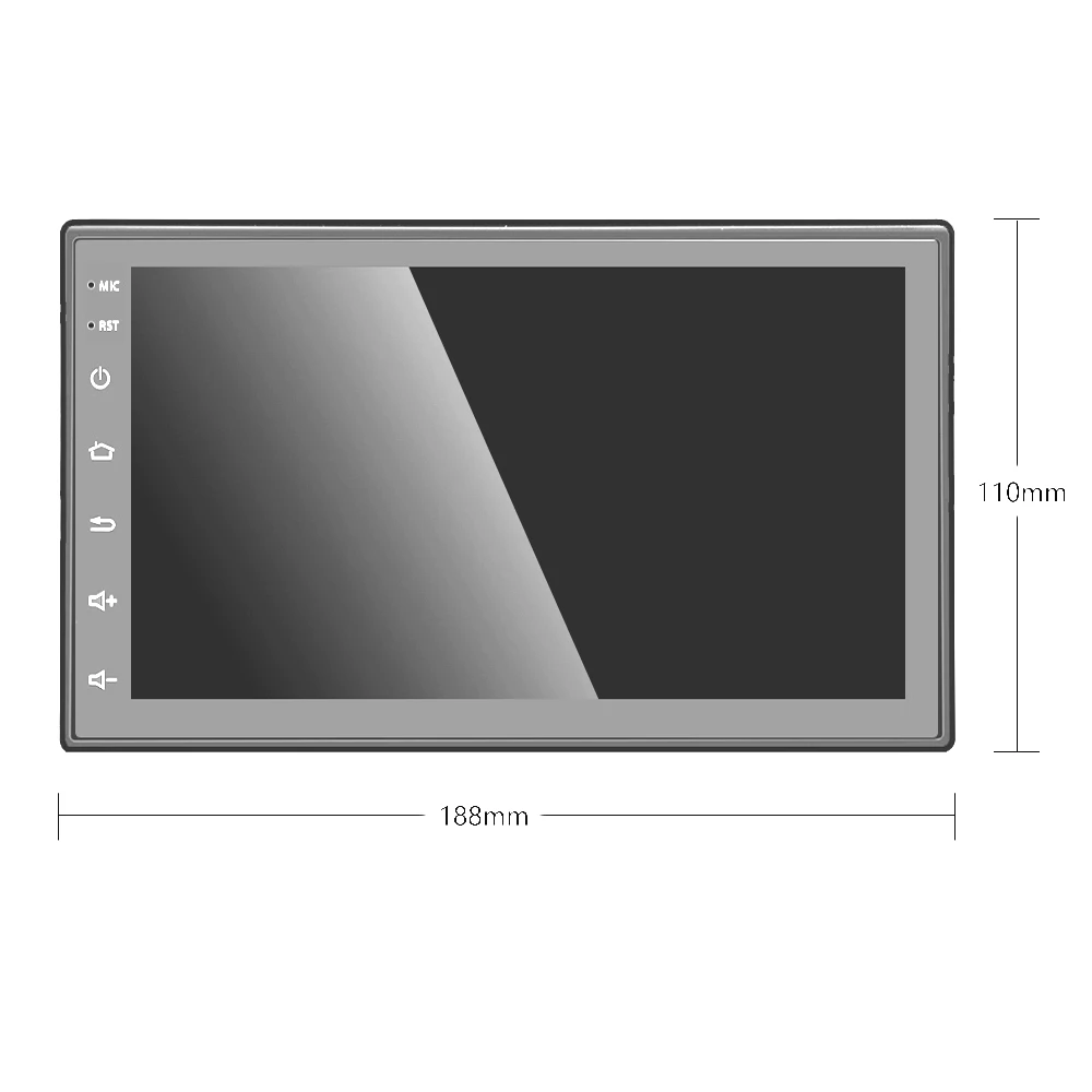 Android 2 Din Автомобильный Радио Мультимедиа Видео плеер gps навигация din 7 &quotHD