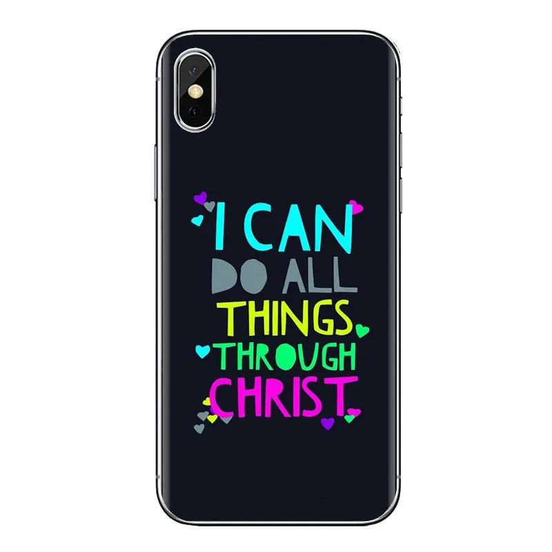 Bible Jesus Philippians Christian Silicone Phone Covers For Xiaomi Redmi 4 3 3S Pro Mi3 Mi4 Mi4i Mi4C Mi5 Mi5S Mi Max Note 2 |