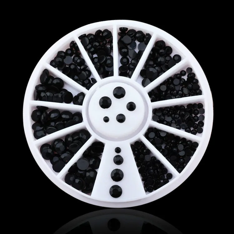 1 шт смешанные цвета Цвет камень ногтей зеркальный блеск порошок металлический