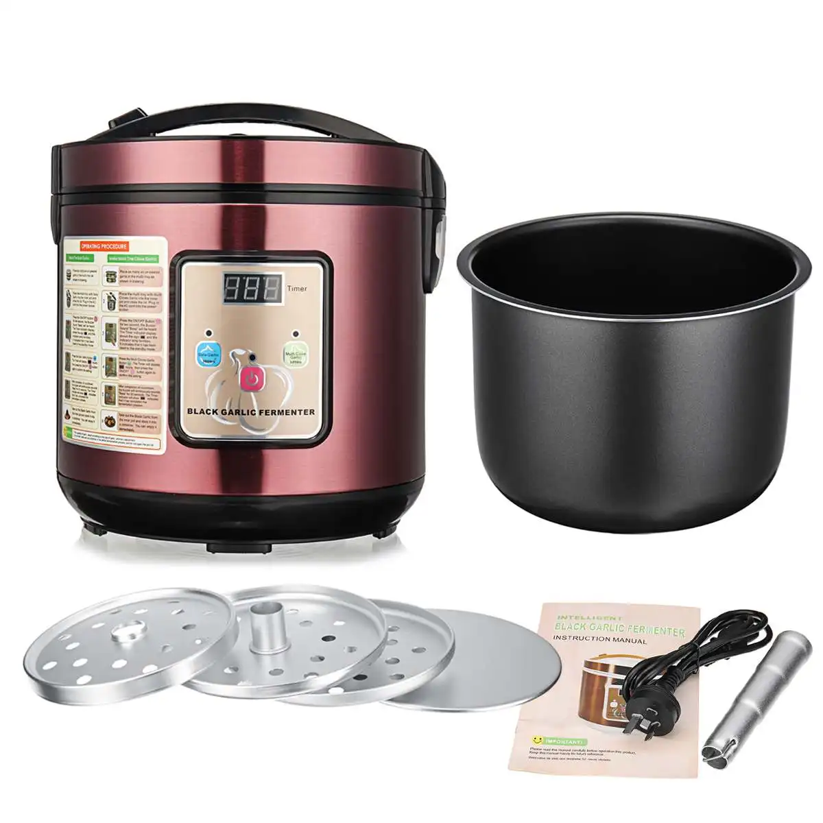 

Automatic Black Garlic Fermenter Household DIY Zymolysis Pot Maker 110V 220V Fermenting Machine Kitchen Cooking Tools EU