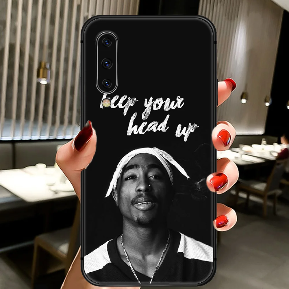 

2Pac Hiphop Singer Rapper Phone Case Cover For Samsung Galaxy A10 A20 A30 E A40 A50 A51 A70 A71 J 5 6 7 8 S black Coque Silicone