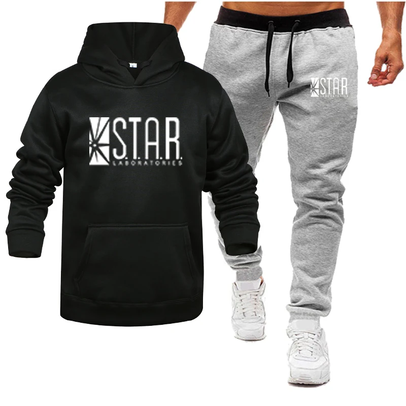 

2021 Men's Brand Black Brown Hoodie Letter Print Suit Pullover Streetwear Pullover Sweatpants Sportswear Oversized Jacket