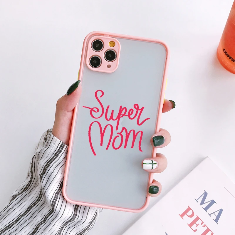 Super Mom Dad Hard Baby Girl Phone Case For iphone SE 2020 Fashion Family cover X XS Max XR 12 11 13 Pro Max 6 7 8 Plus Funda