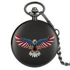 Часы карманные мужскиеженские, с подвеской в виде американского флага и орла
