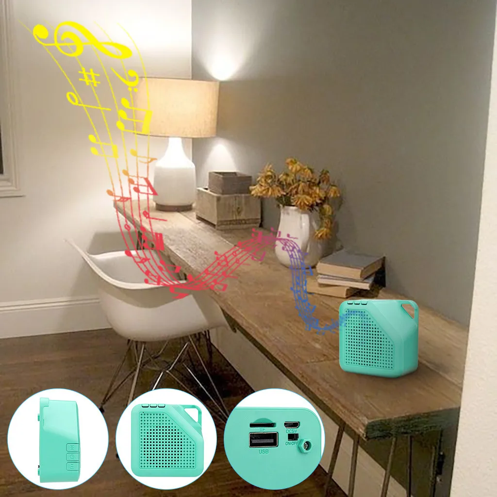 30 # Беспроводная bluetooth-колонка s HIFI портативный цветной светодиодный светильник