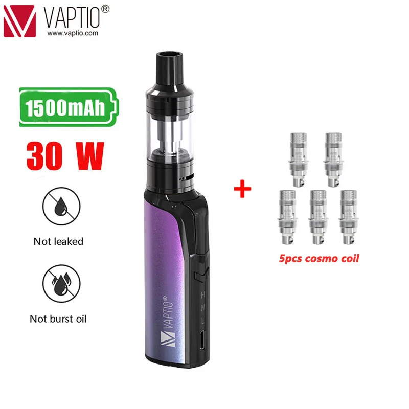 Оригинальный стартовый набор Vaptio Cosmo с 1500 мАч Vape Pen новый электронных сигарет 2 0 мл